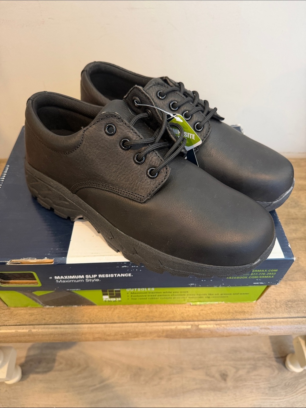 SR Max Black Men's Work Composite Toe Shoes - SR Max